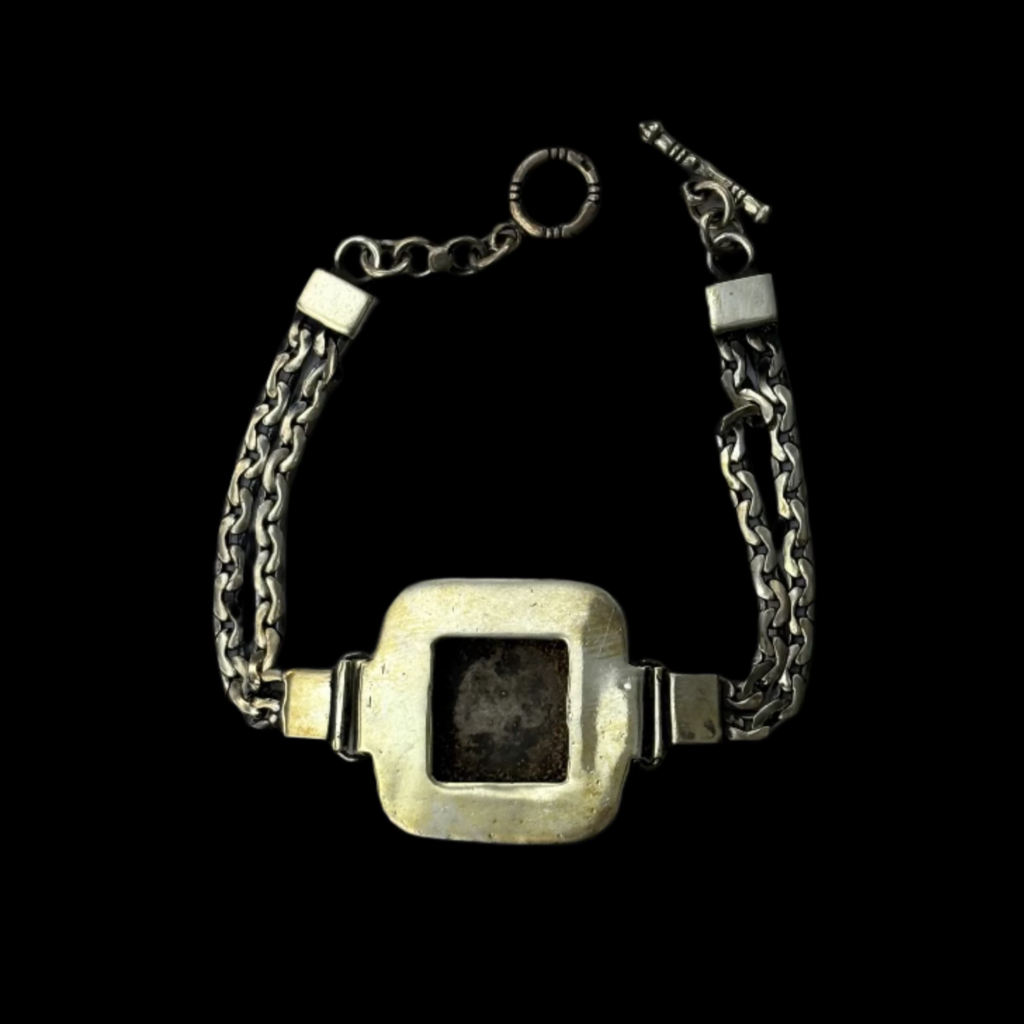 Ornate Islamic Script Silver Bracelet