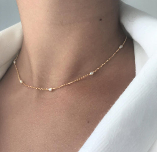 Earthy Pearl Neckalce