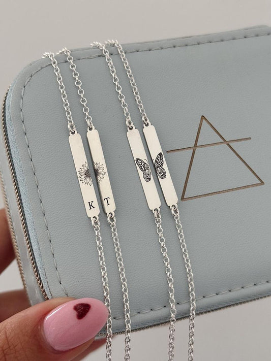 Personalized Nature Bar Bracelet