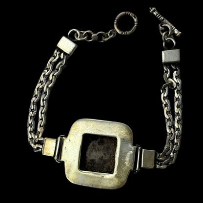 Ornate Islamic Script Silver Bracelet