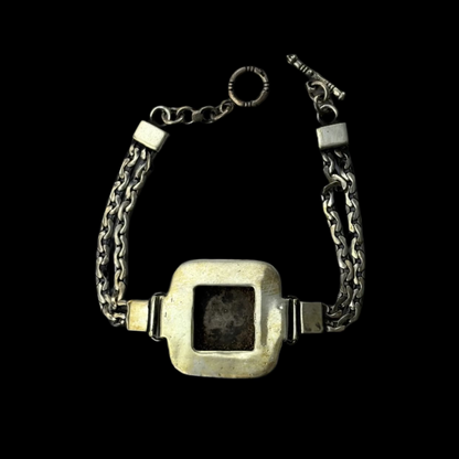 Ornate Islamic Script Silver Bracelet