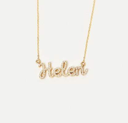 Gemstone Name Necklace