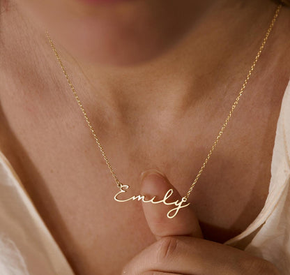 Personalized Cursive Name Necklace