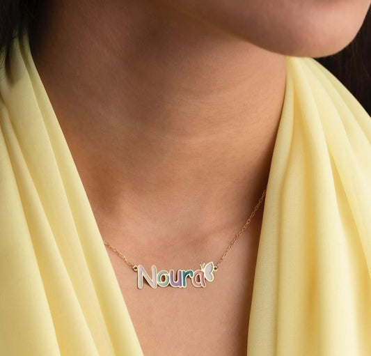 Colorful Custom Name Necklace